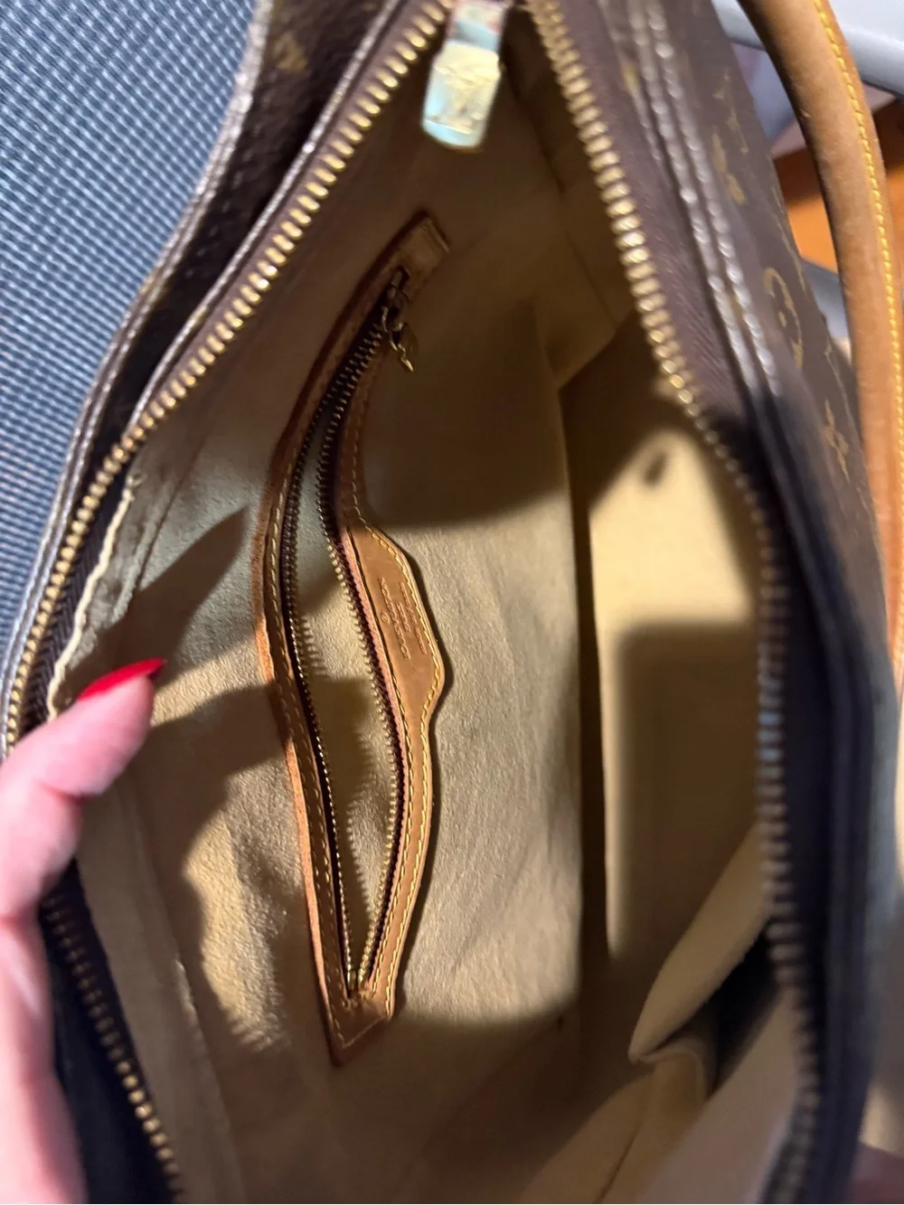 Louis Vuitton Brown Monogram Canvas Shoulder Bag